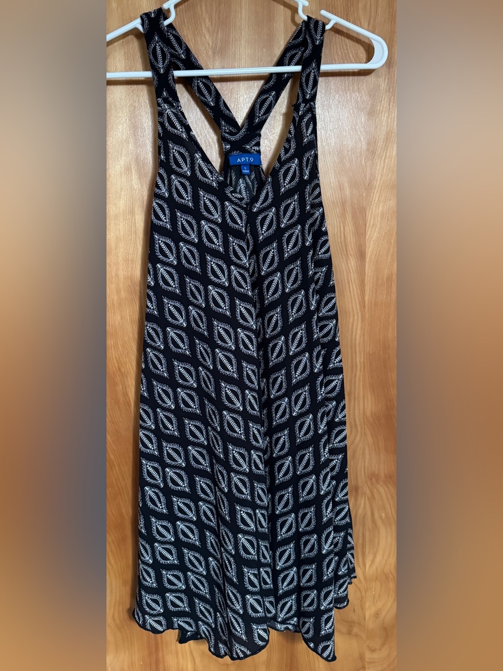 Apt. 9 Black and White Printed Maxi Skirt